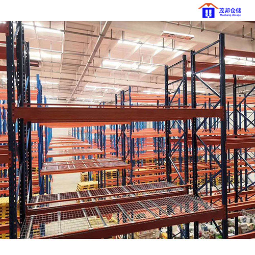 Wide Aisle Pallet Racking With Steel Wire Mesh